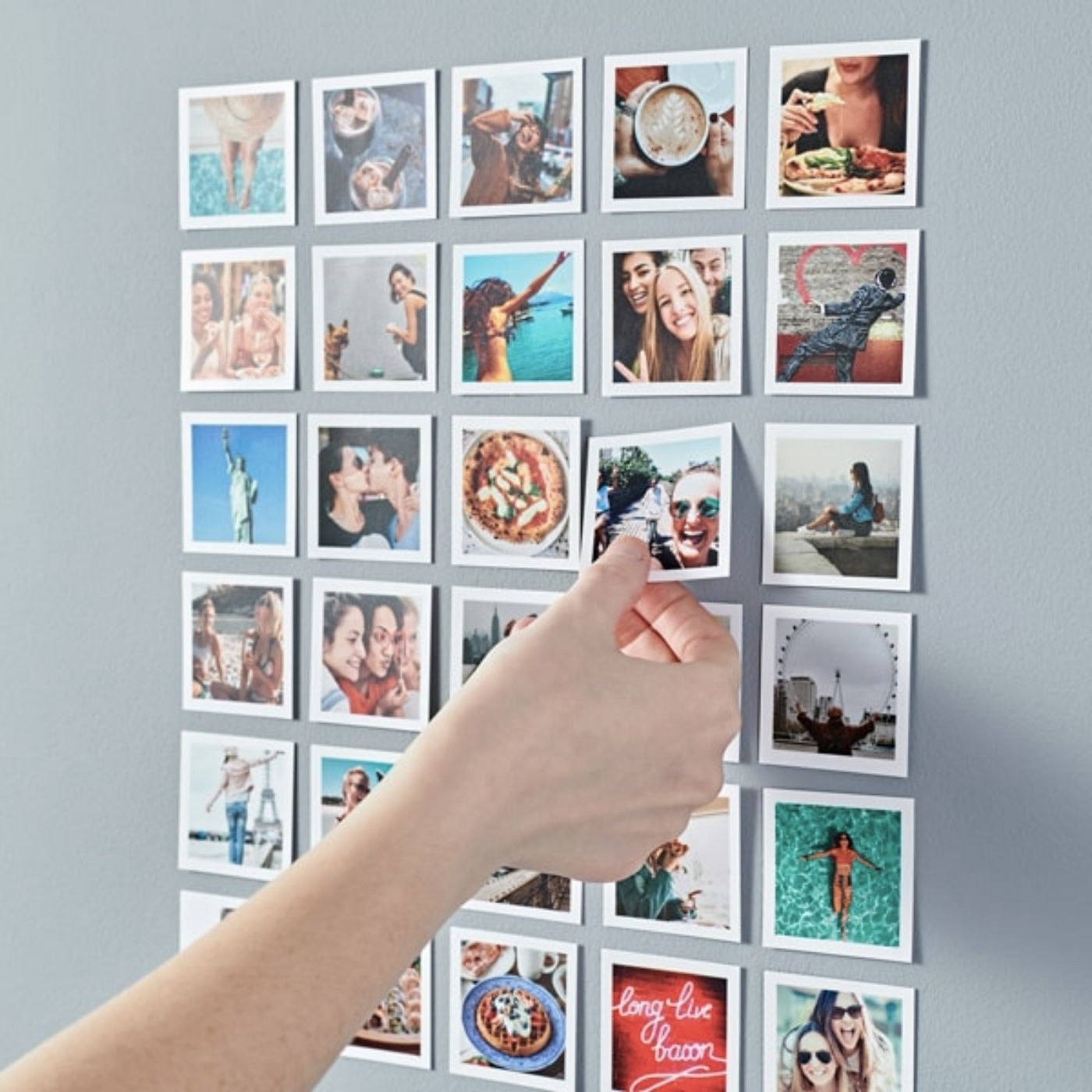 Brandian 24 Mini Photo Prints Tailor Your Space with Personalized Mini Photo Prints Unique Decor for Every Corner Size 3 x 3 Inch, Multicolor, (Pack of 24)