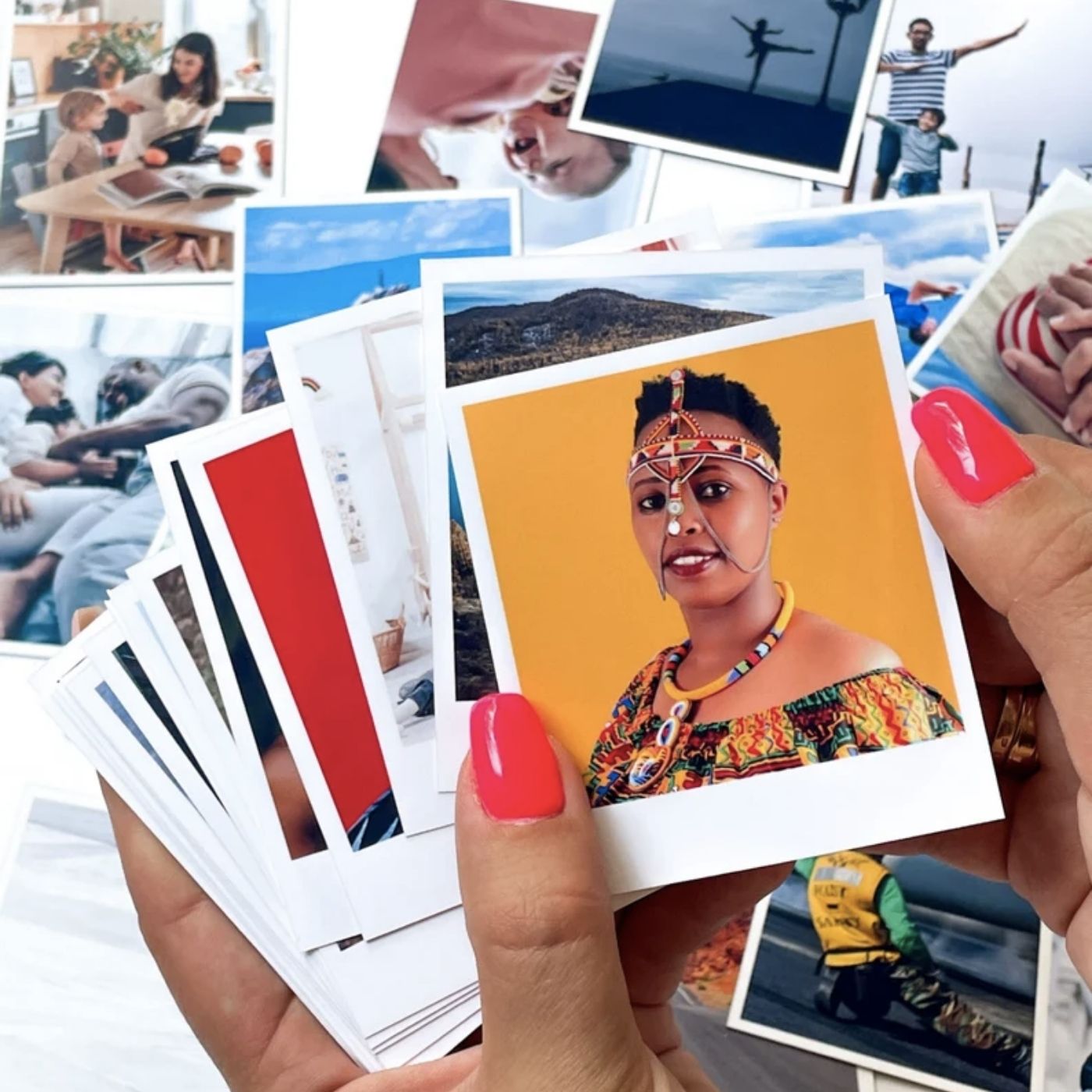 Brandian Customised Mini Photo Print Unique Tokens Make Every Occasion Special with a Personalized Gift Customized Mini Photos Print 4 X 3 Inches, White,