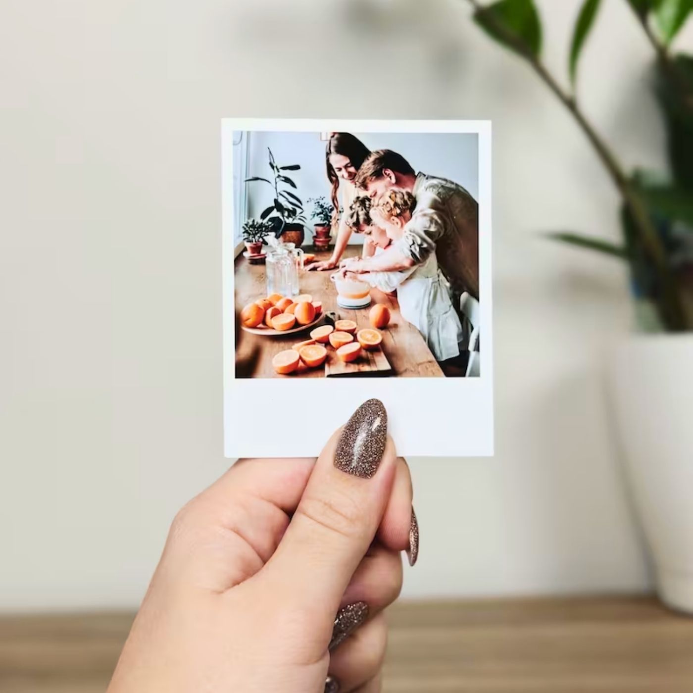 Brandian Customised Mini Photo Print Birthday Bliss Thoughtful Photo Frames for Birthday Gift Ideas Customized Mini Photos Print 4 X 3 Inches, White,