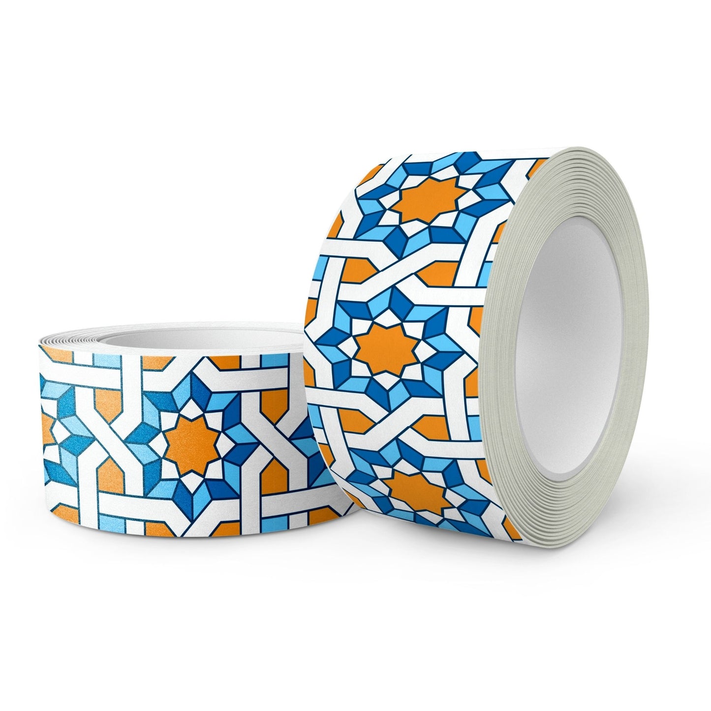 Brandian Wall Tiles Stickers Roll Waterproof Self Adhesive Border Wall Stickers for Living Room, Kitchen Backsplash Tiles Sticker, Peel N Stick Mosaic Tiles for Wall, Arabic Mosaic