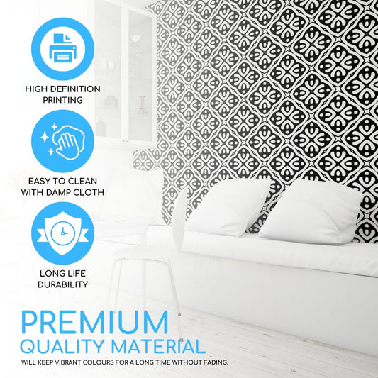 Brandian Sticker Tiles for Wall Elevate Your Space with Elegant Sticker Tiles for Wall Easy Peel and Stick PVC Waterproof Adhesive Tiles in Multicolor Size 6 x 6 Inch