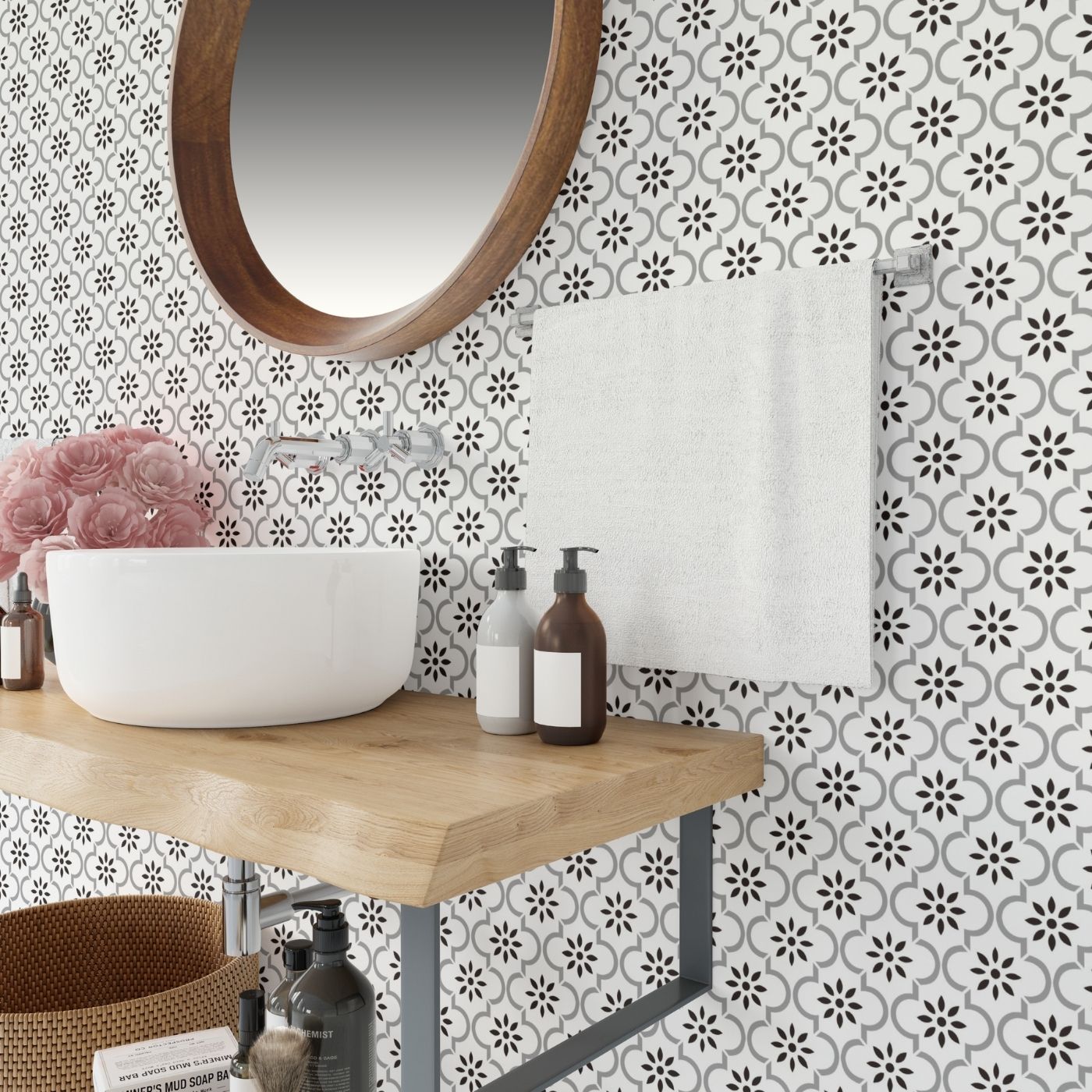 Brandian Sticker Tiles for Wall Kitchen Charm Redefined with Self Adhesive Tiles for Wall Easy Application Stunning Impact PVC Waterproof Adhesive Tiles in Multicolor Size 6 x 6 Inch