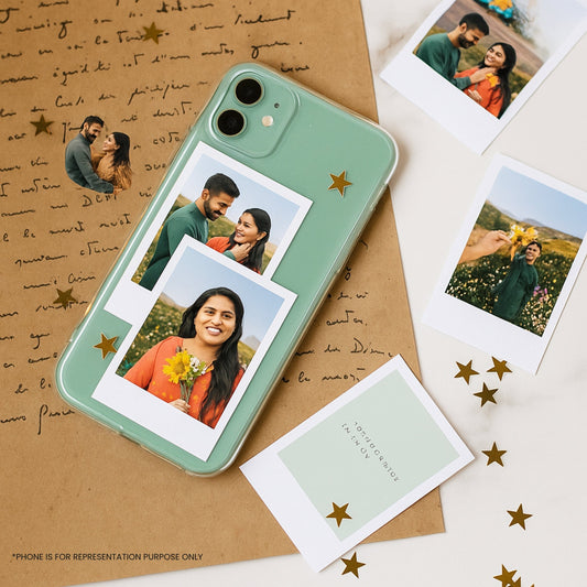 Brandian Personalized Mini Photo Prints for Phone Cases, Custom Photos for Mobile Back Covers Glossy Photos, Size 3 X 2 Inches, White