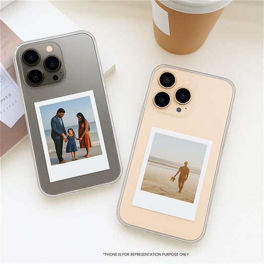 Brandian Custom Mini Photo Prints for Phone Cases, Glossy Personalised Photos for Mobile Back Cover, Size 3 X 2 Inches, White