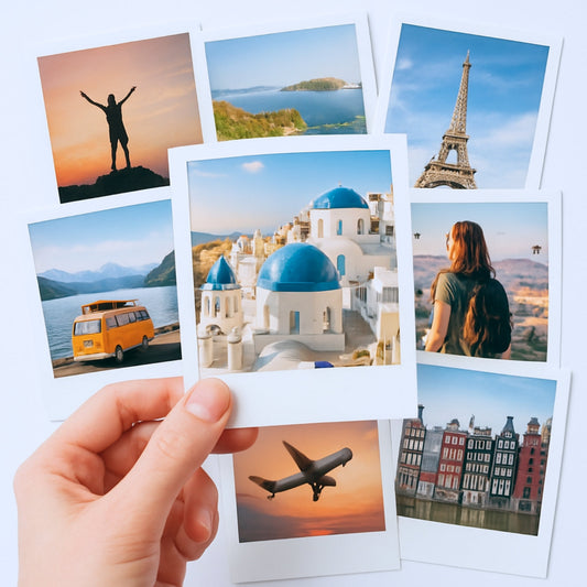 Brandian Customised Mini Photo Prints Memorable Highlights Showcase Lifes Best Moments with Custom Prints Decor Customized Mini Photos Print Size 4 X 3 Inches, White