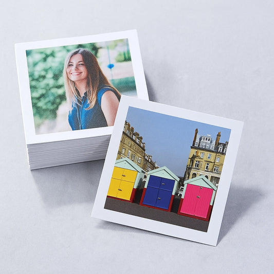 Brandian Square Photo Prints Capture Moments Your Way with Customized Mini Photo Prints A Personalized Touch for Your Home, Size 3 x 3 Inch, White