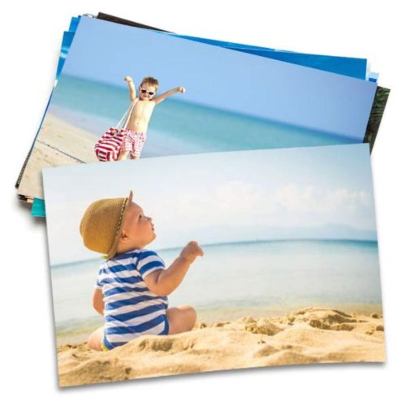 Brandian Customised Mini Photo Print, Size 4 X 6 Inches, White