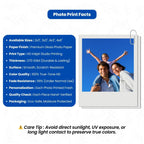 Brandian Customised Mini Photo Print, Size 4 X 3 Inches, White