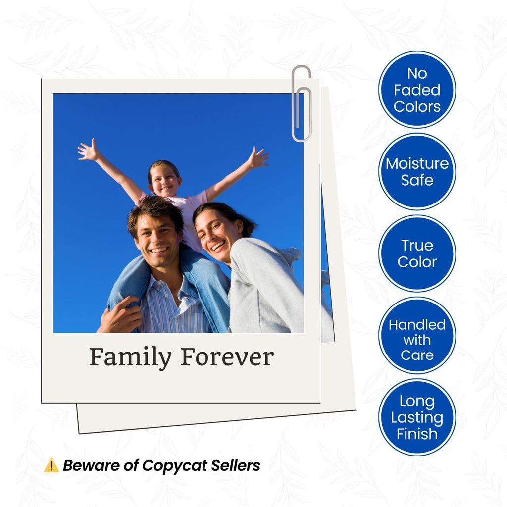 Brandian Customised Mini Photo Print, Size 4 X 3 Inches, White