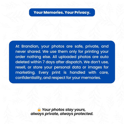 Brandian Customised Mini Photo Print Personalized Gifts with Your Photos Add Emojis & Text Gift Multicolour Size 4 X 3 Inches, White