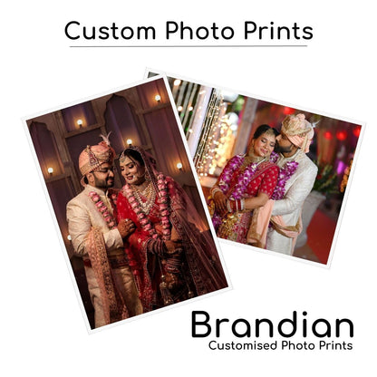 Brandian Customised Mini Photo Print, Size 4 X 6 Inches, White