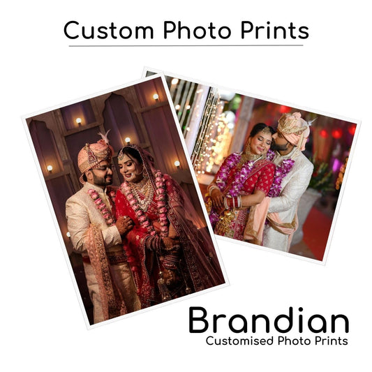 Brandian Customised Mini Photo Print, Size 4 X 6 Inches, White