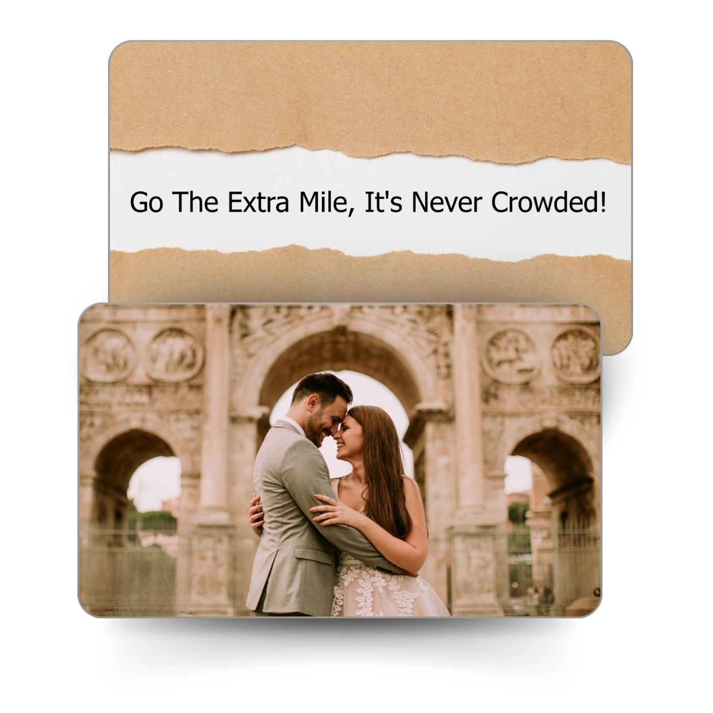 Brandian | Pack of 1 | Personalized Memory Wallet Card with Spotify Song | Size 8.6 x 5.4 cm | Wallet Card