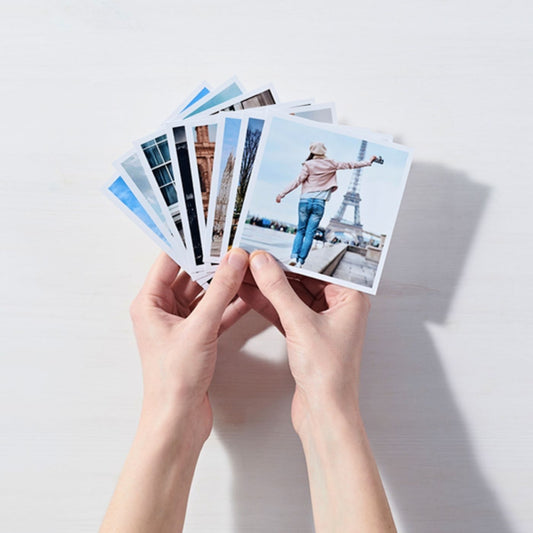 Brandian 24 Mini Photo Prints Add a Personal Flair to Your Space with Customized Mini Photo Prints Tailored Just for You Size 3 x 3 Inch, Multicolor, (Pack of 24)