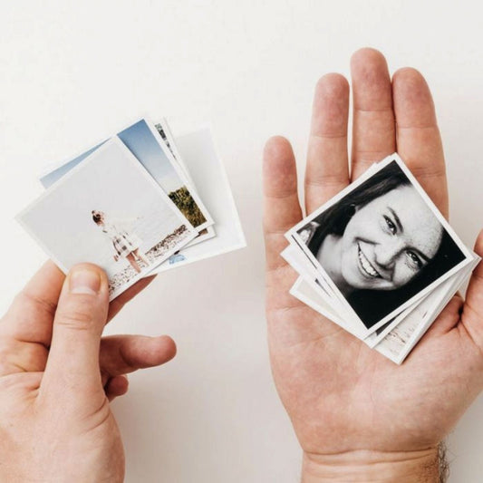 Brandian 24 Mini Photo Prints Customized Mini Photo Prints Personalize Your Memories in a Compact and Stylish Way Size 3 x 3 Inch, Multicolor, (Pack of 24)