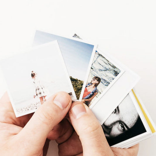 Brandian 24 Mini Photo Prints Transform Moments with Customised Mini Photo Prints Tailor Your Memories with Elegance Size 3 x 3 Inch, Multicolor, (Pack of 24)