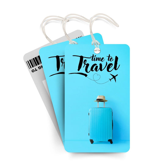 Brandian Luggage Tags and Bag Tag It's Time to Travel Stand Out in The Crowd with Stylish Bag Tags The Perfect Luggage Tags for Suitcases Flight with Silicone Band, Multicolour
