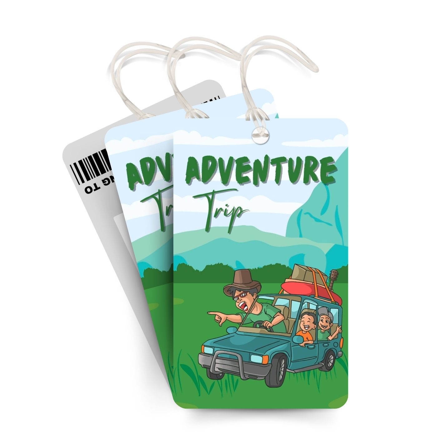 Brandian Luggage Tags and Bag Tag Adventure Trip Make A Statement Everywhere You Go Our Travel Tags for Luggage are Stylish and Practical with Silicone Band, Multicolour