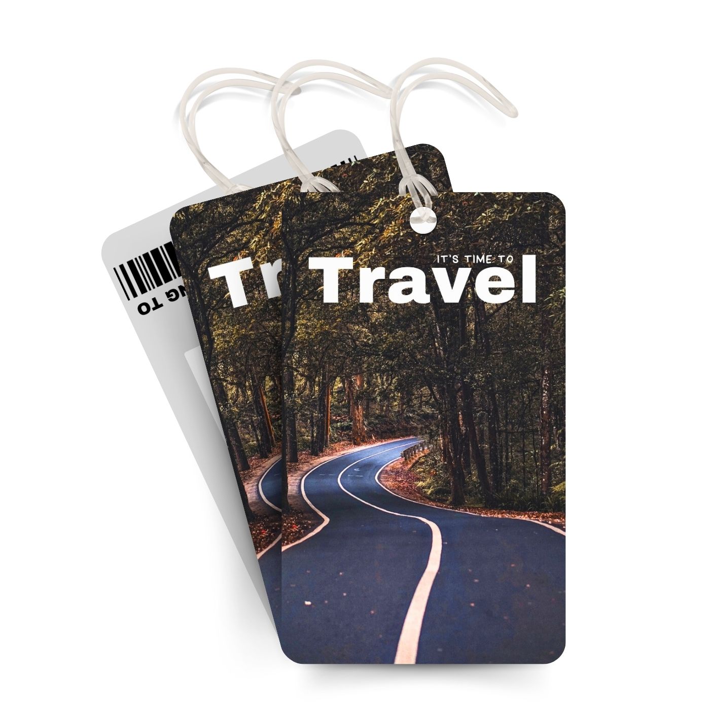 Brandian Luggage Tags and Bag Tag It's Time to Travel Stand Out at Baggage Claim with Our Fashionable Bag Tags for Luggage Travel with Silicone Band, Multicolour