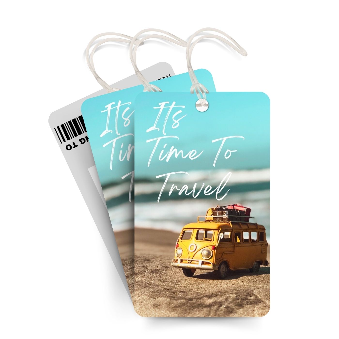 Brandian Luggage Tags and Bag Tag It's Time to Travel Travel in Style with Our Exclusive Bag Tags A True Reflection of International Travel Essentials with Silicone Band, Multicolour