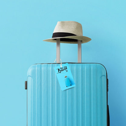 Brandian Luggage Tags and Bag Tag It's Time to Travel Stand Out in The Crowd with Stylish Bag Tags The Perfect Luggage Tags for Suitcases Flight with Silicone Band, Multicolour