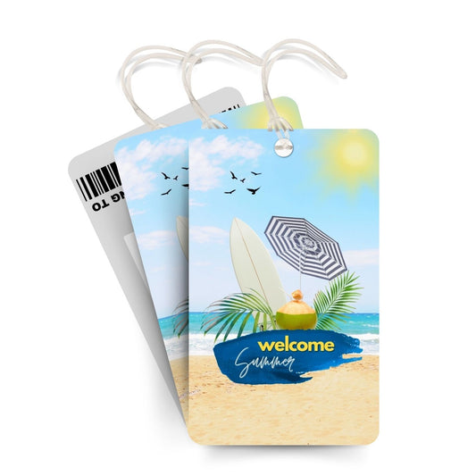 Brandian Luggage Tags and Bag Tag Welcome Summer Travel Smart and Stylish with Our Functional Travel Tags for Luggage with Silicone Band, Multicolour