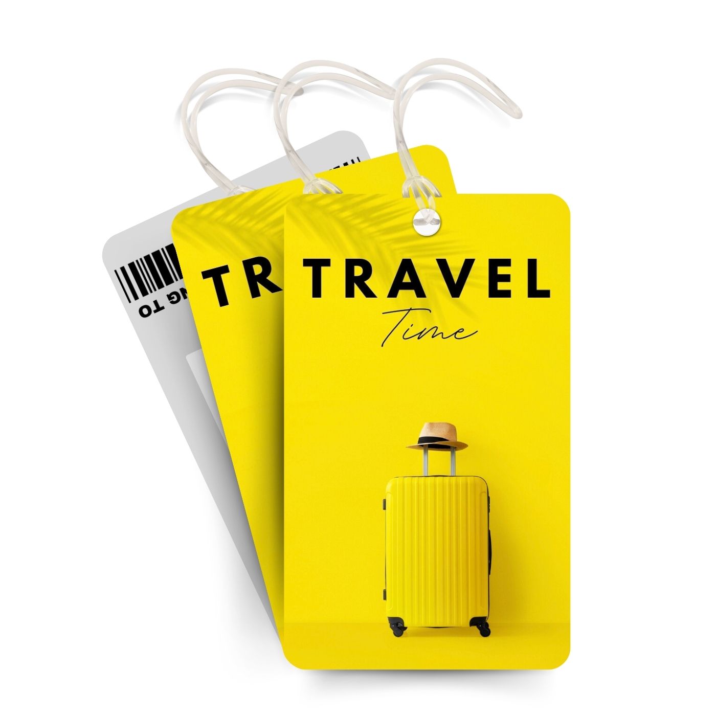 Brandian Luggage Tags and Bag Tag Travel Time Discover The Ultimate in Travel Convenience Our Durable and Chic Bag Tags for Luggage Travel with Silicone Band, Multicolour