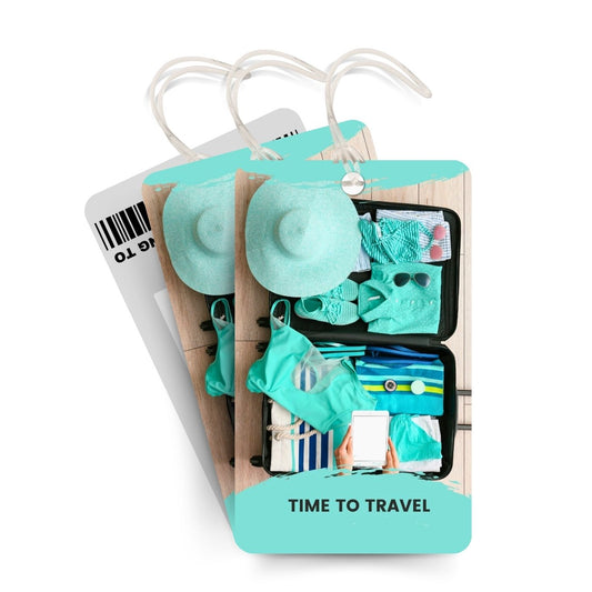 Brandian Luggage Tags and Bag Tag Time to Travel Make A Statement with Our Exclusive Collection of Bag Tags The Epitome of International Travel Essentials with Silicone Band, Multicolour