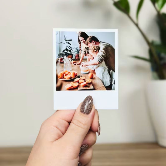 Brandian Customised Mini Photo Print Customized Elegance Create a Story with Photo Frame Customised Customized Mini Photos Print 4 X 3 Inches, White,