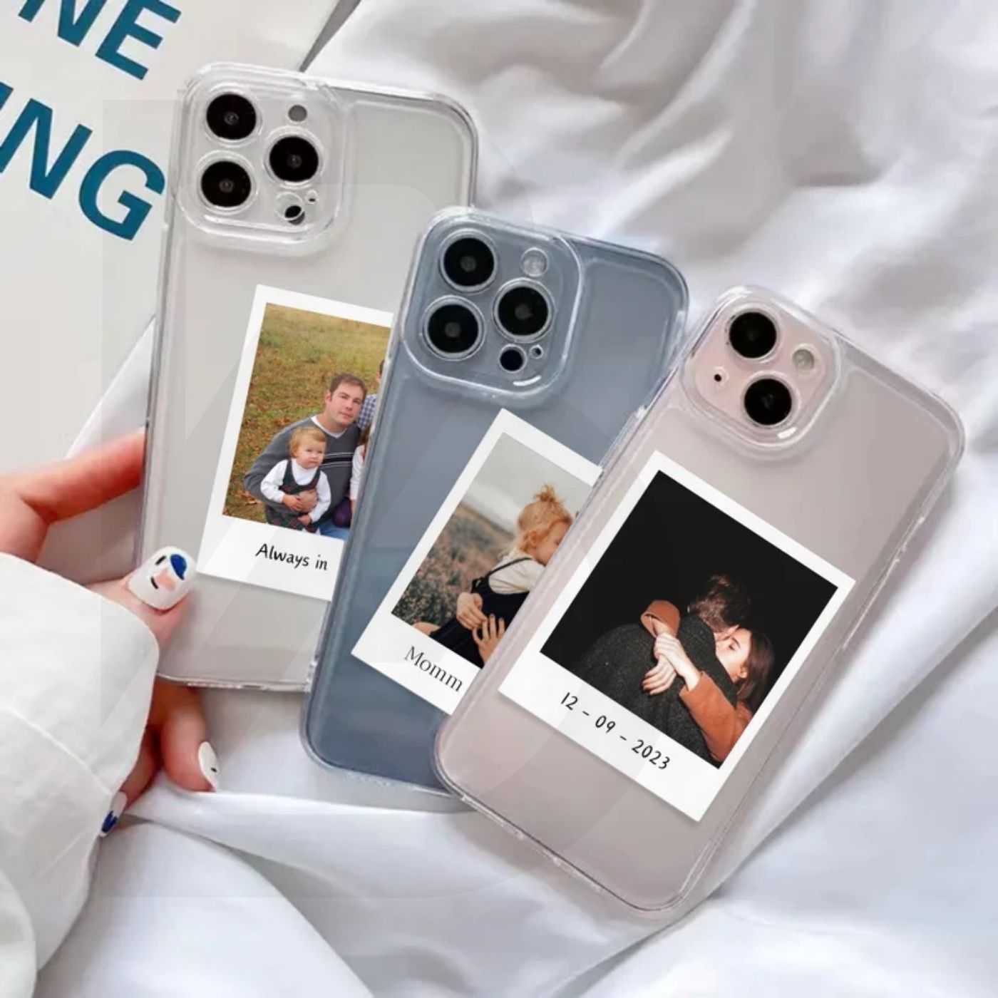 Brandian 20 Customised Phone Case Photo Prints Bring Your Favorite Moments to Your Phone Add Text & Emojis Multicolour Gift Size 3 X 2 Inches, White, (Pack of 20)