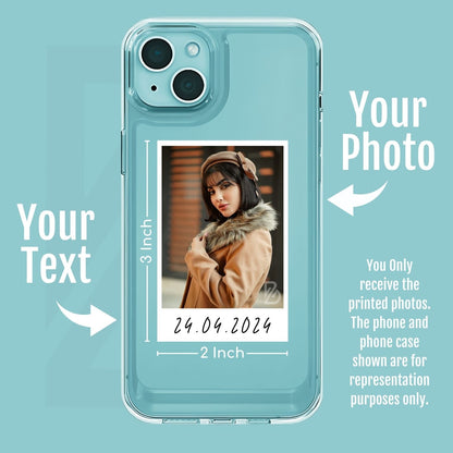 Brandian 20 Customised Phone Case Photo Prints Your Memories, Your Phone, Your Style Add Text & Emojis Multicolour Gift Size 3 X 2 Inches, White, (Pack of 20)