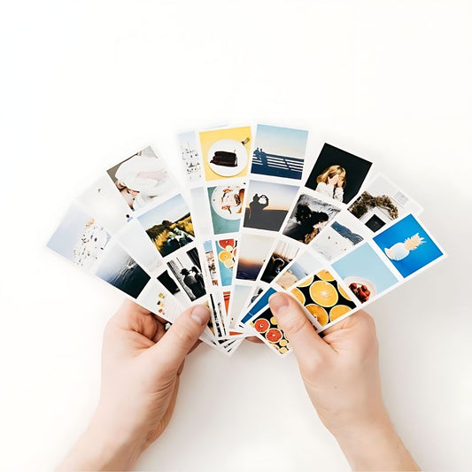 Brandian 24 Customised Photo Strip Prints Capture Memories Personalized Photo Prints to Cherish Add Text & Emoji Gift Multicolour 8 X 2 Inches (Pack of 6 Photo Strips)