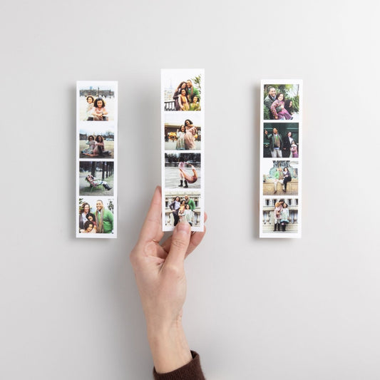 Brandian 24 Customised Photo Strip Prints Personalized Memories Custom Photo Prints to Treasure Forever Add Text & Emoji Gift Multicolour 8 X 2 Inches (Pack of 6 Photo Strips)