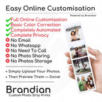 Brandian Customised Photo Print Strips, Size 8 X 3 Inches