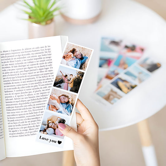 Brandian 24 Customised Photo Strip Prints Customized Picture Prints Personalize Your Memories with our Custom Prints Add Text & Emoji Gift Multicolour 8 X 2 Inches (Pack of 6 Photo Strips)