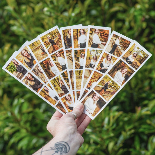 Brandian 24 Customised Photo Strip Prints Create Unique Memories Customized Photo Prints for Every Occasion Add Text & Emoji Gift Multicolour 8 X 2 Inches (Pack of 6 Photo Strips)