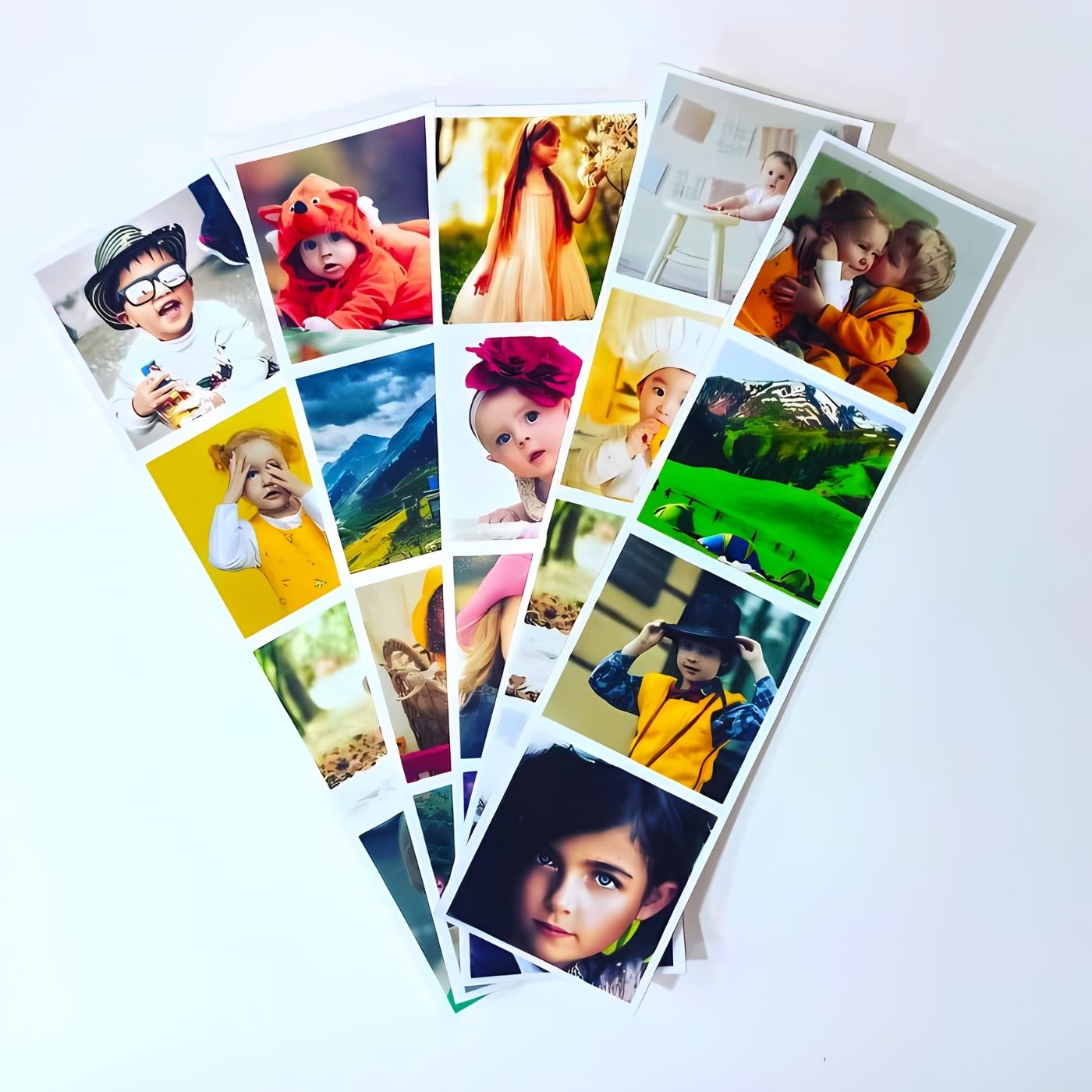 Brandian 24 Customised Photo Strip Prints Preserve Your Moments Personalized Prints for Lasting Memories Add Text & Emoji Gift Multicolour 8 X 2 Inches (Pack of 6 Photo Strips)