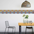 Brandian Wall Tiles Stickers Roll Waterproof Self Adhesive Border Wall Stickers for Living Room, Kitchen Backsplash Tiles Sticker, Peel N Stick Mosaic Tiles for Wall,  Italian