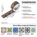 Brandian Wall Tiles Stickers Roll Waterproof Self Adhesive Border Wall Stickers for Living Room, Kitchen Backsplash Tiles Sticker, Peel N Stick Mosaic Tiles for Wall,  Italian