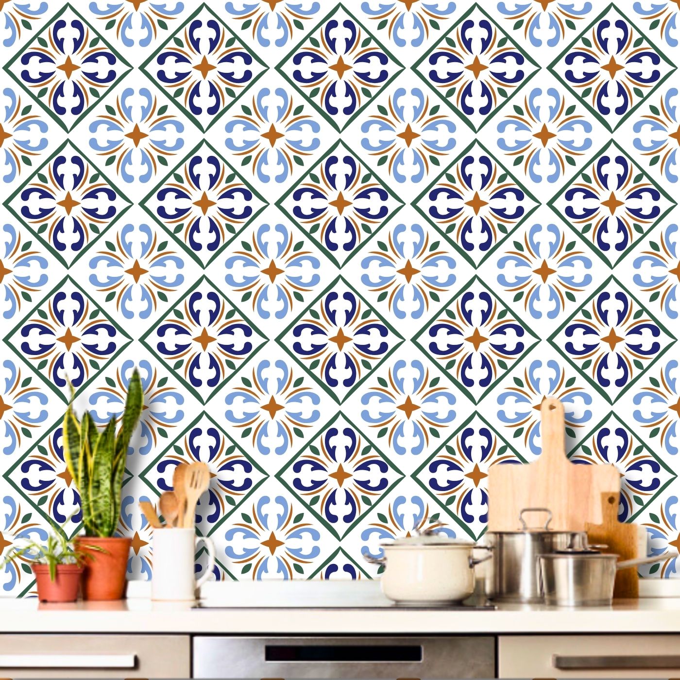 Brandian Sticker Tiles for Wall Transform Any Room with Stylish Adhesive Tiles for Wall Instant Home Upgrade PVC Waterproof Adhesive Tiles in Multicolor Size 6 x 6 Inch