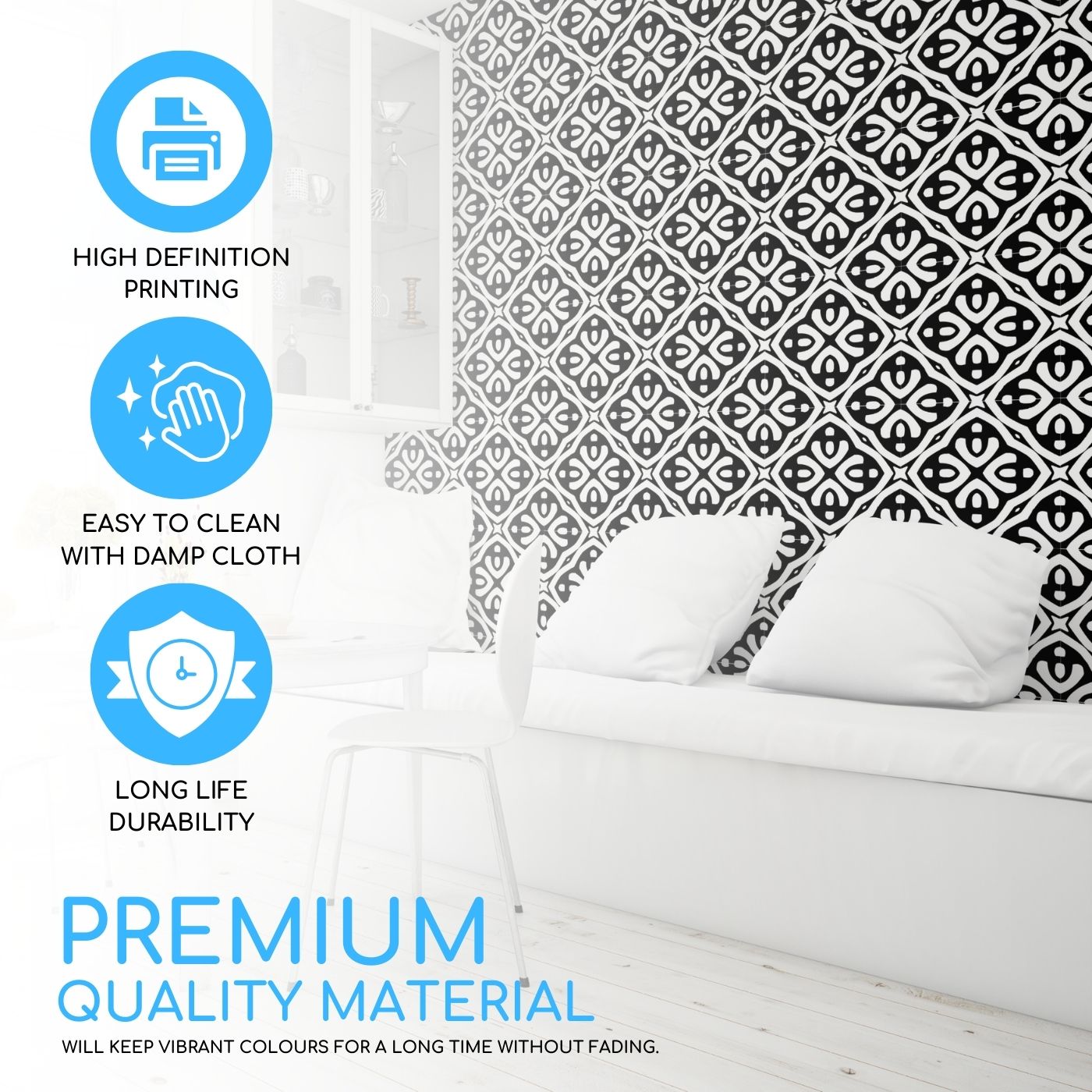 Brandian Sticker Tiles for Wall Elevate Your Space with Elegant Sticker Tiles for Wall Easy Peel and Stick PVC Waterproof Adhesive Tiles in Multicolor Size 6 x 6 Inch