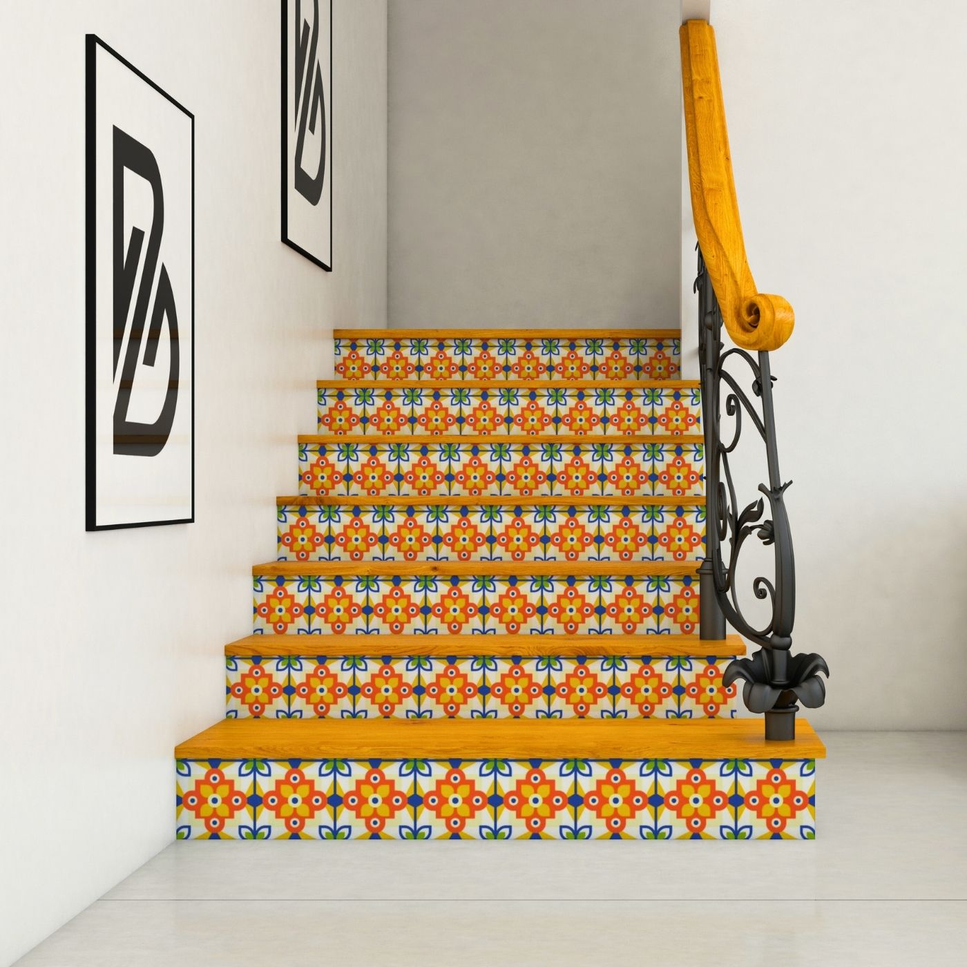 Brandian Sticker Tiles for Wall Effortless Elegance with Self Adhesive Floor Sticker Sets for Any Room Upgrade Today PVC Waterproof Adhesive Tiles in Multicolor Size 6 x 6 Inch