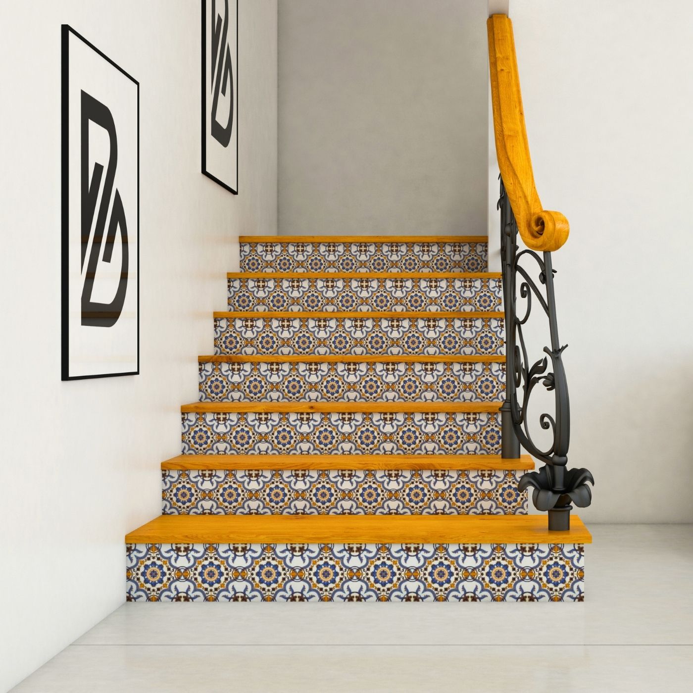 Brandian Sticker Tiles for Wall Embrace Modern Living with Gorgeous Tiles for Floor Durable and Eye Catching Design PVC Waterproof Adhesive Tiles in Multicolor Size 6 x 6 Inch