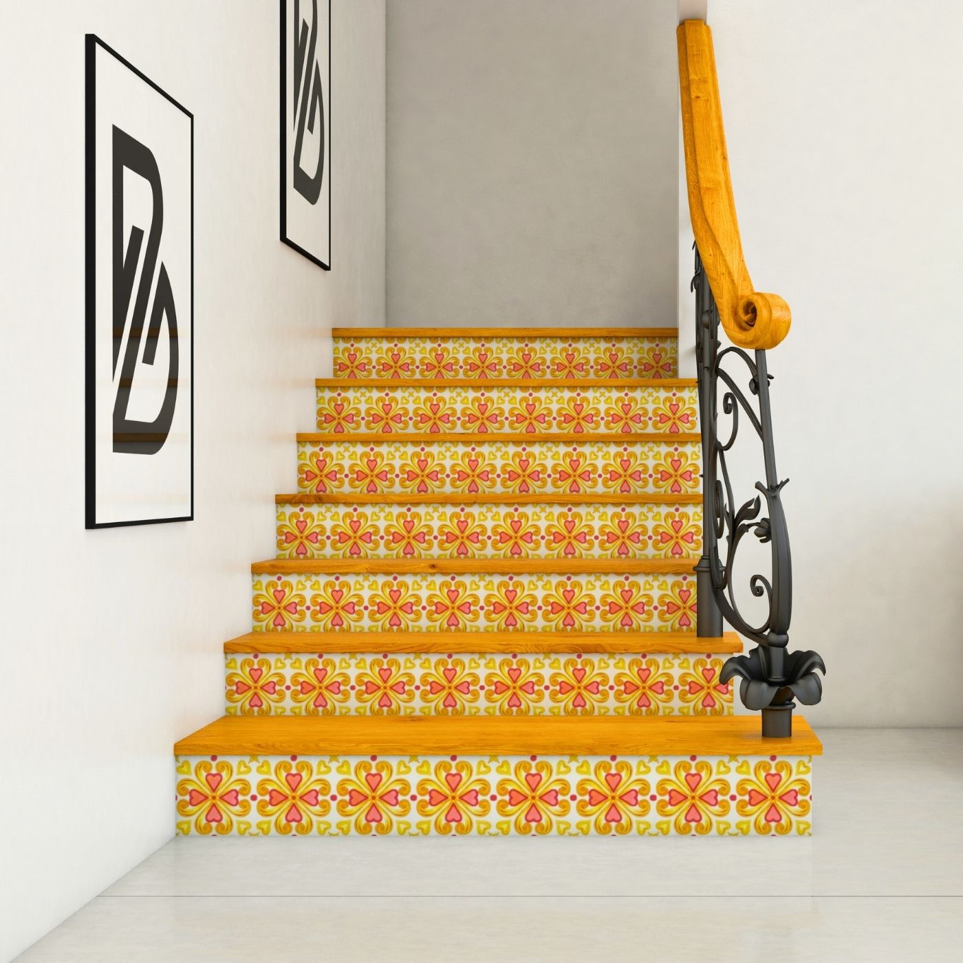 Brandian Sticker Tiles for Wall Stylish Protection Kitchen Floor Stickers Waterproof Keep Your Floors Chic and Spotless PVC Waterproof Adhesive Tiles in Multicolor Size 6 x 6 Inch