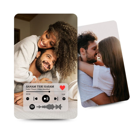 Brandian Wallet Card Customised Photo Wallet Card Customised Wallet Card Your Best Friend's Perfect Surprise! With Spotify Song Photo Card and Music Player Design In Backside, Special Thanksgiving