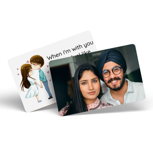 Brandian Wallet Card Customised With Your Photo On Front Side Special Message Spotify Song Code Backside Best For Special Occasion Gift For Loved One Photo With Message