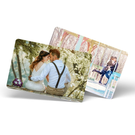 Brandian Customized Photo Wallet Card A Special Thanksgiving Gift with Spotify Song, Photo Card, and Music Player Design on the Backside for Your Loved Ones