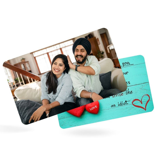 Brandian Customised Wallet Cards Greeting Card With Photo And Message Combo Special Occasions Combine Photos And Messages Special Occasions Make Every Moment Memorable