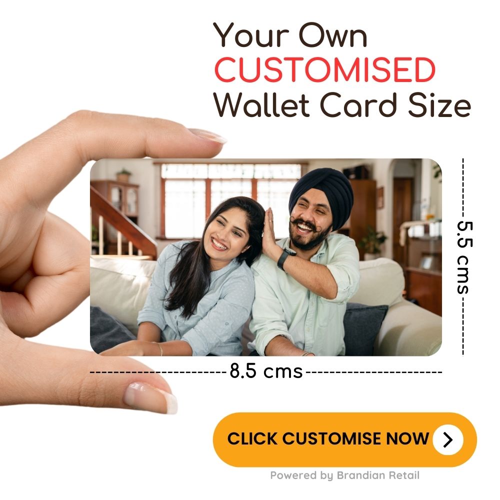 Brandian Wallet Card Customised Personalised Couples Cards Special Occasions Celebrate Love With Couples Personalize With Favorite Photos And Messages Special Occasions