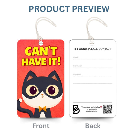 Brandian 04 Qty PVC Luggage Tags & Bag Tags for Suitcases – Ultra Light Travel Tag, with Silicon Strap (Multicolour)